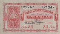 p1A from British Guiana: 1 Dollar from 1920